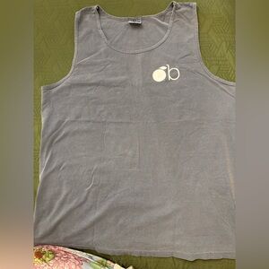 Comfort Colors Orange Beach Slate Blue Tank Top